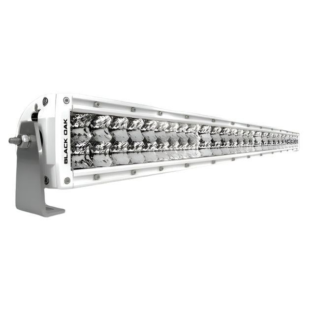 60CCM-D5OS Black Oak 60 inch marine curved LED light bar white housing

