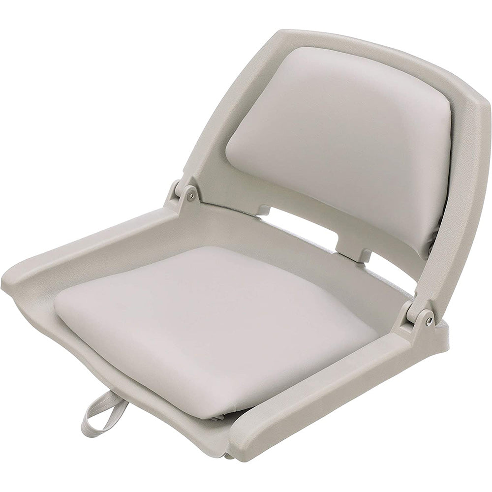 Attwood SwivlEze Padded Flip Seat  Grey 98391GY