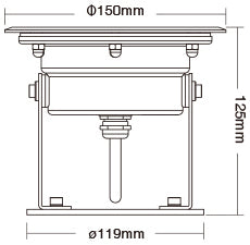 Miboxer UW03 RGB+CCT LED Underwater Light – 9W diagram