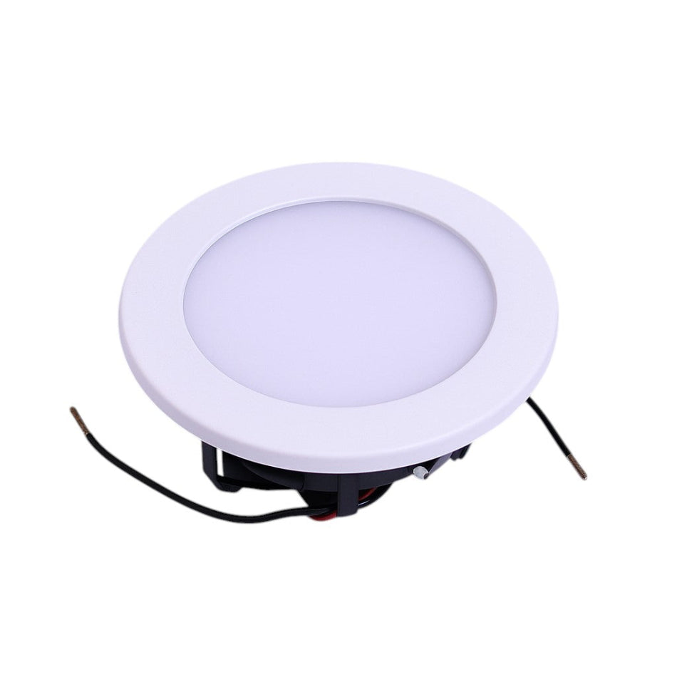 BCM Orlando 85 bi-color warm white and red LED light with white trim ring, screw 
mount, IP66

