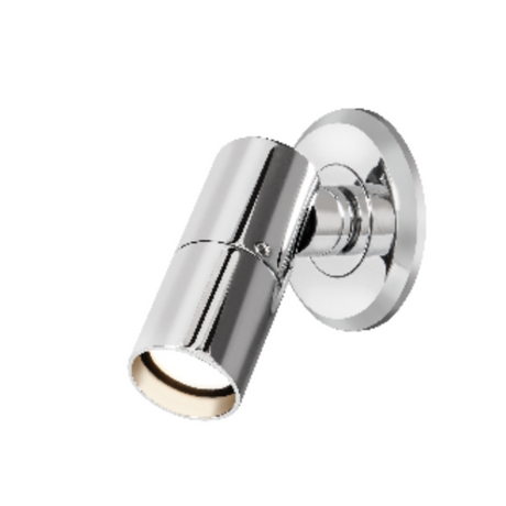 BCM SIRIO Adjustable LED Reading Light – chrome Finish

