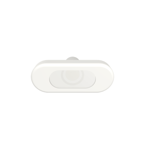 White Finished Courtesy Light with Warm Glow