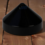 Black and White Cone Dock Piling Cap / Piling Cover – 4" to 18" Sizes