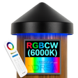 Black LED Dock Piling Light Cap – 12V DC led  RGBWC