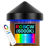 Black LED Dock Piling Light Cap – 12V DC led  RGBWC