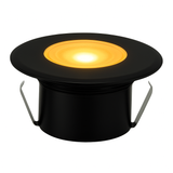 Stainless steel square dock light cover full no-opening black finish warm white