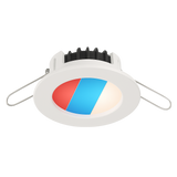 Yacht LED downlight red blue cool white in white finish

