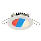 Triple color LED fixture for yachts white finish