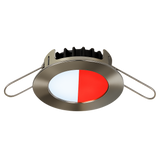 Blade PowerLED polished stainless marine light cool white / red LED side view
