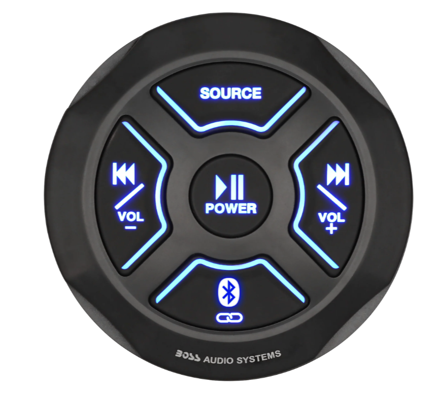 MGR150B marine receiver installed in boat dash

