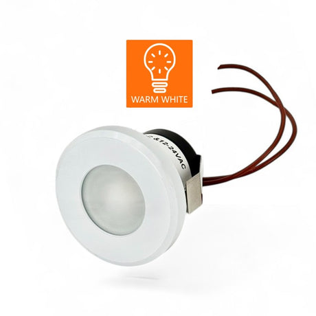 Capella 2.5-inch LED white marine light by DRSA warm white 

