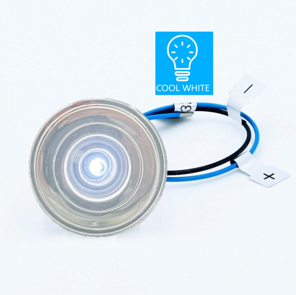 Challenger LED round courtesy light cool white step light  
