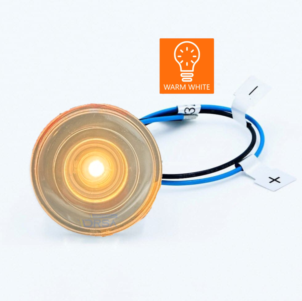 Challenger LED round courtesy light warm white 
