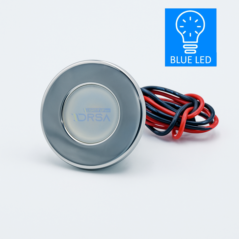 Challenger 40 LED courtesy blue led light with stainless steel bezel

