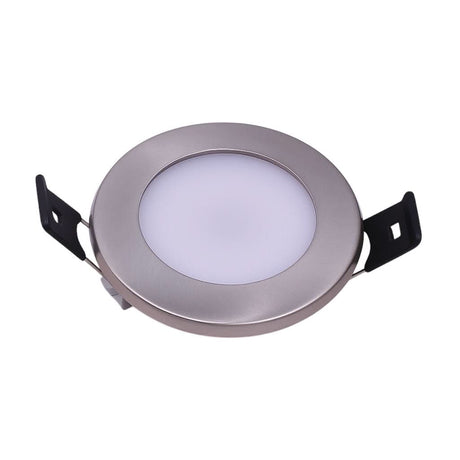 BCM Rodi 50 Marine LED Downlight – Satin Finish with clamps