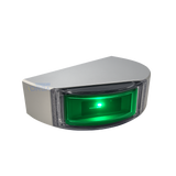Lumitec Surface Mount Starboard Green Navigation Light mounted on hull

