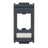 Vimar Idea 16364 Panduit Adapter Plate Grey – Front View