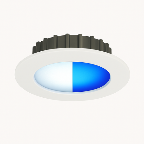 Tide powerled Round white downlight with cool white and blue led light
