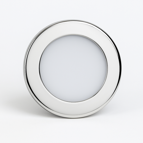 BCM Orlando 85 LED light with switch, polished stainless steel, screw
 mount, 3000K, IP66

