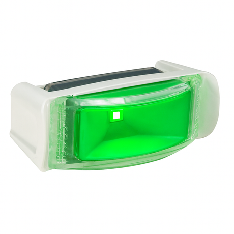 Lumitec Contour Inset led Navigation Light  Starboard Green  White Housing 101837