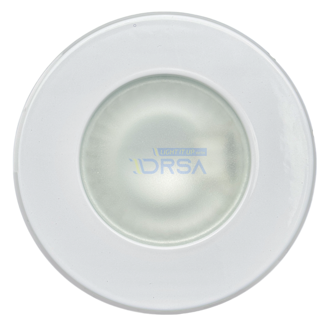 Corsica White 3-15/16" Diameter Marine Light  Marine-grade white light with gasket sealing

