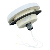 Corsica White 3-15/16" Diameter Marine Light Waterproof boat light with screw mount

