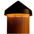warm white led piling cap light 3000k wood piling lit up