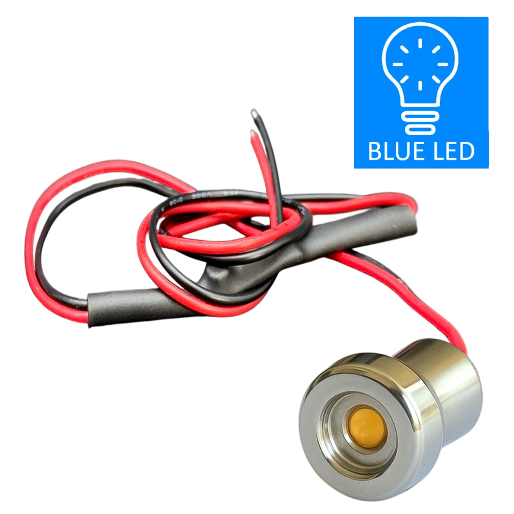 Bright and Compact Bullet blue LED Light for dock Rails and wildlife lighting