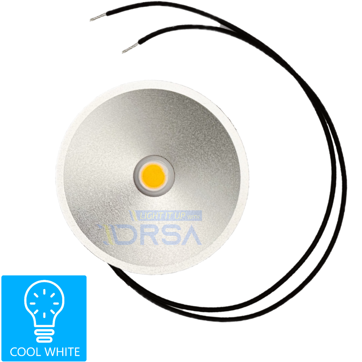 DRSA LED Puck for Retrofit – Compact LED 5.5W cool white no backgrond