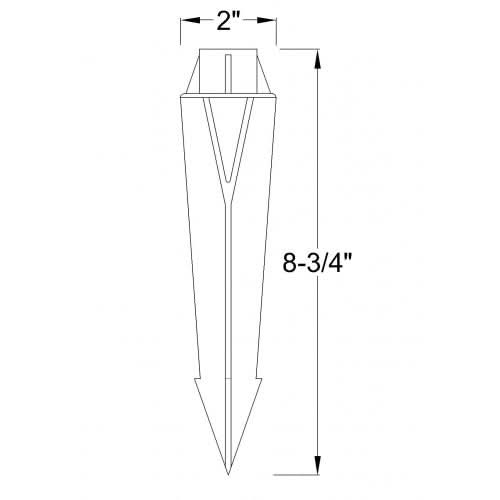  Landscape Light – Frosted Glass diagram of spike