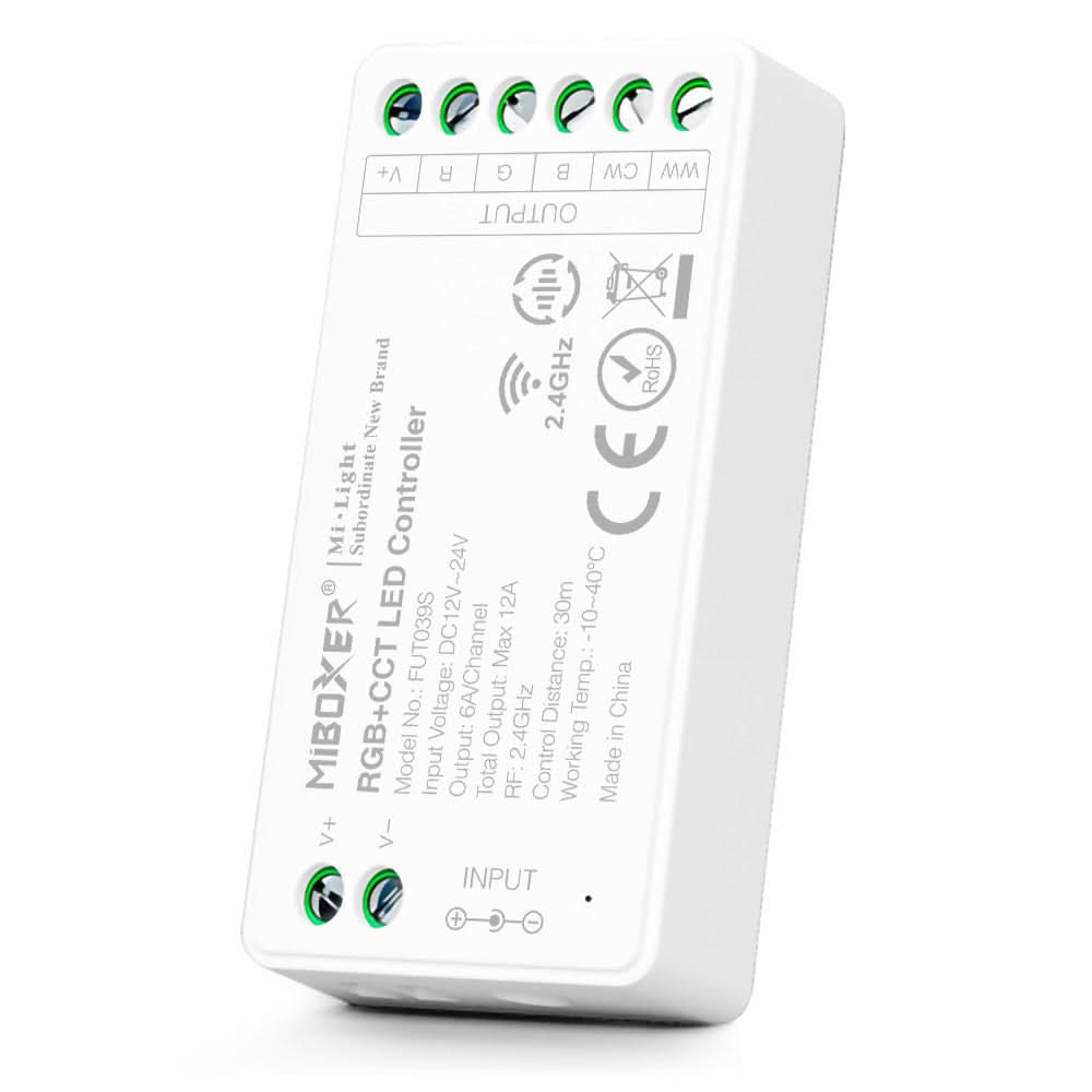 MiBoxer FUT039S 2.4GHz LED controller for RGB+CCT

