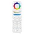FUT089 white 8-zone RGB+CCT LED remote controller with color wheel white 