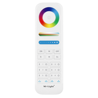 FUT089 – 8-Zone RGB+CCT Remote Controller (2.4GHz, White or Black)