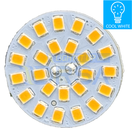 G4 Back Pin LED Replacement Bulb – 2W cool white no background chip