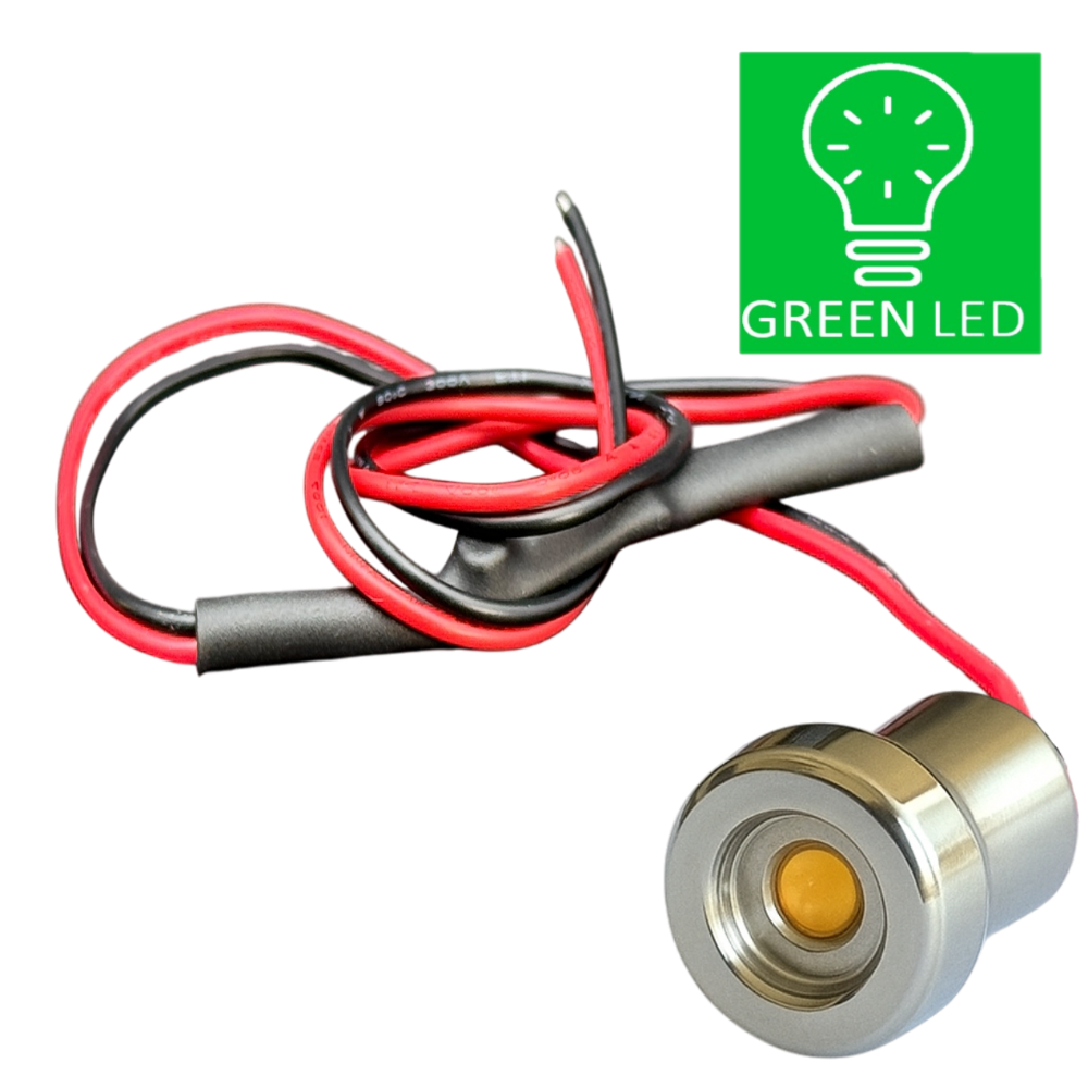 Bright and Compact Bullet GREEN LED Light for dock Rails and wildlife lighting
