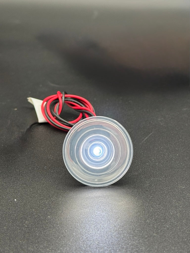 Challenger LED round courtesy cool white black background 