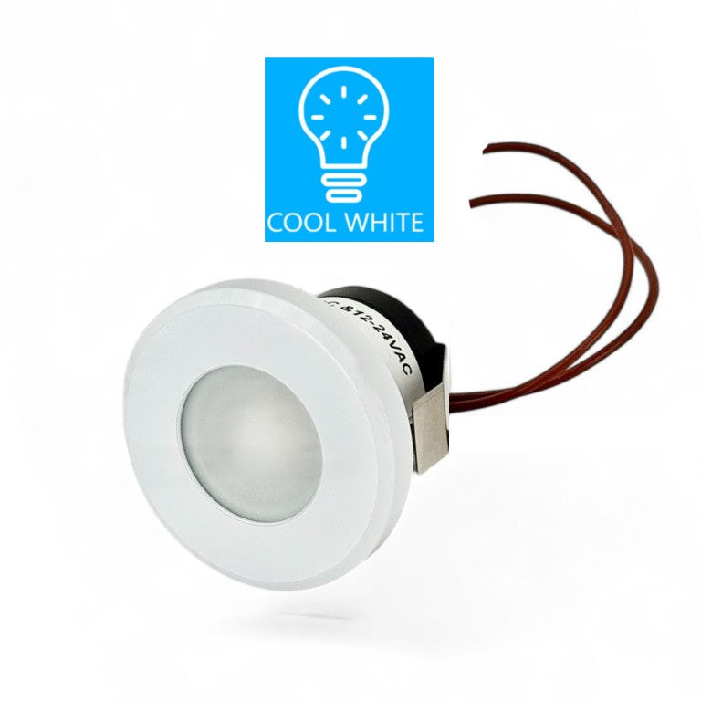 Capella 2.5-inch LED white marine light by DRSA natural white 

