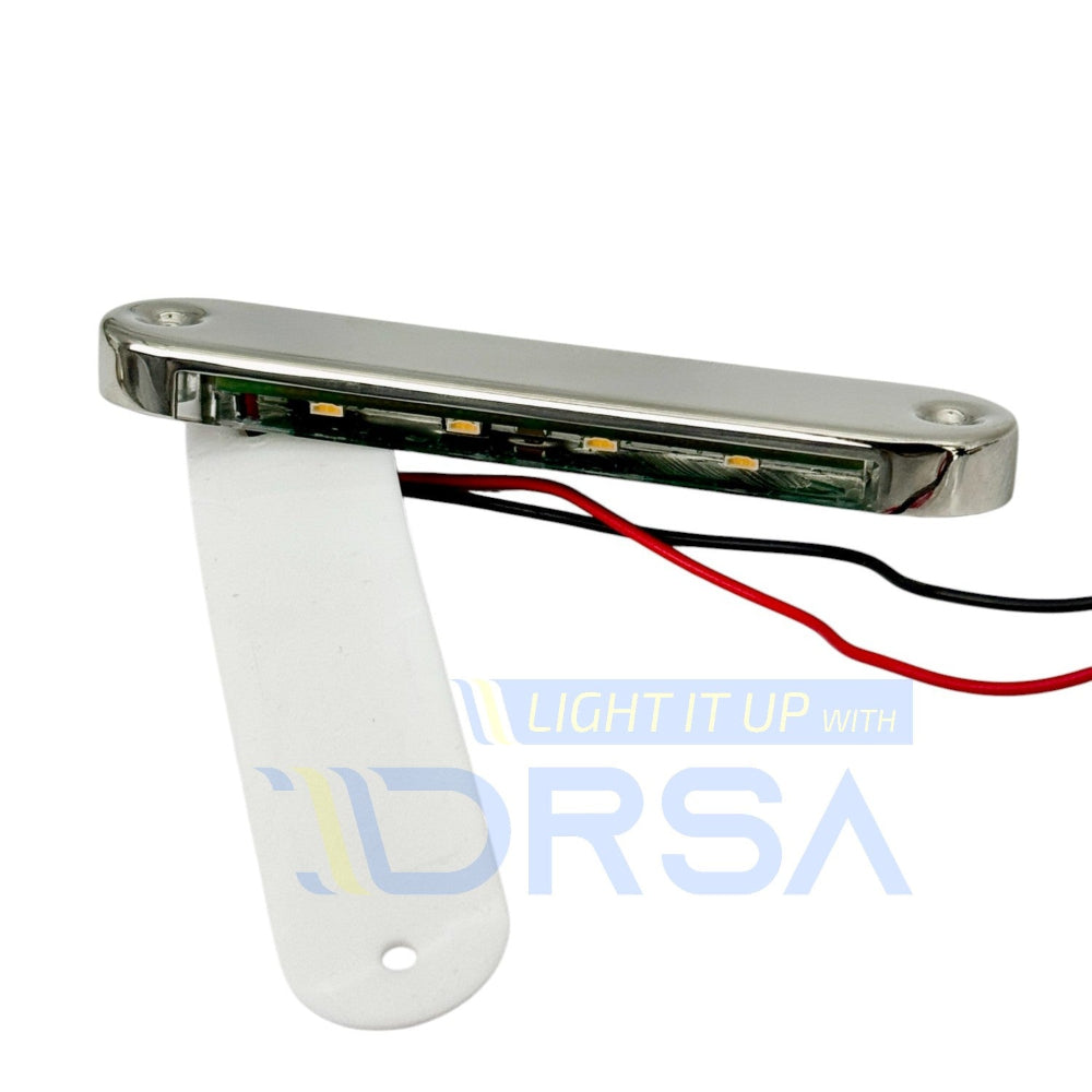 Imtra Duxbury LED courtesy light stainless steel side view
