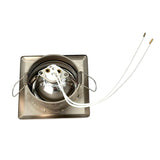 drsa explorer Square marine downlight in nickel satin finish back 
