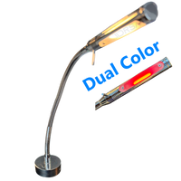 Rugen Reading/Chart LED Flex Light – Chrome, 500mm Bulkhead Mount, w/ Dimmer