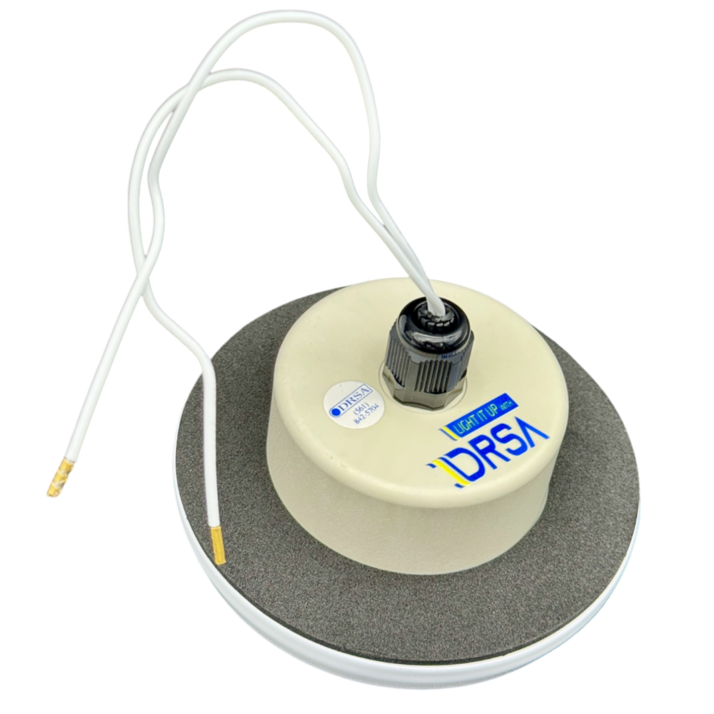 Corsica White 3-15/16" Diameter Durable IP65 marine light for exterior boat use

