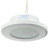 White Montserrat marine light with G4 socket and LED chip compatibility front view 