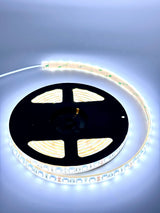 Solid core silicone-encased cool whiteLED tape light for marine environments