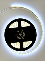 Solid core silicone-encased LED tape light for marine environments above view