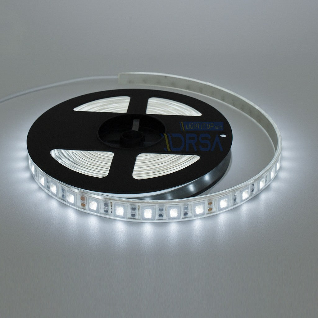 natural white single color LED tape light reel for under-gunwale and accent use