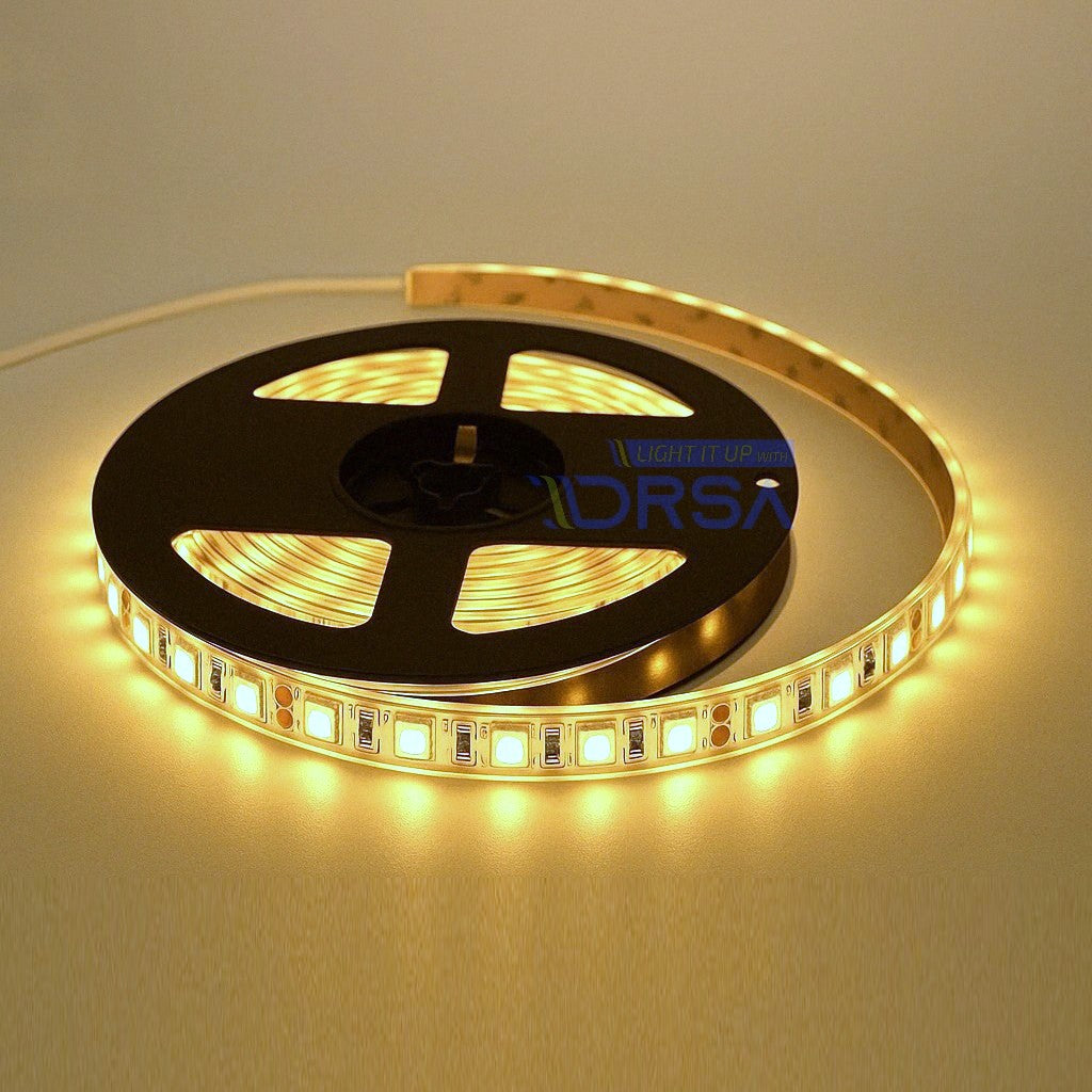 Warm white single color LED tape light reel for under-gunwale and accent use