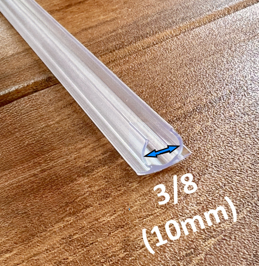 PVC LED rope light channel for outdoor and marine installations 3/8 inch lights