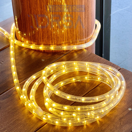 Clear 4-foot LED rope light mounting track for 1/2 inch lights