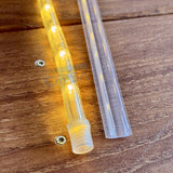 4ft rope light mounting track for boats, RVs, and architectural lighting 1/2 rope light