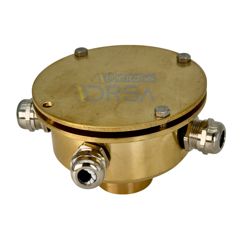 4-outlet submersible junction box for fountain lights

